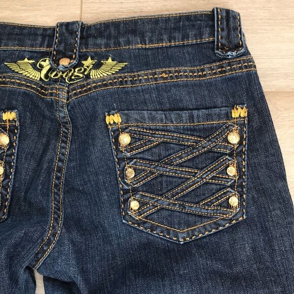 Coogi Jeans Size 7/8 with Military Details on Back Pockets Size 8 - Picture 2 of 16